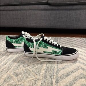 Black and Green Sneakers